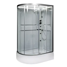 Душевая кабина Deto L 520 R N 120х80 с гидромассажем и LED подсветкой